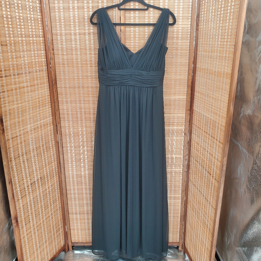 ♧ Fiesta Fashion Black Chiffon Formal Gown Size XL